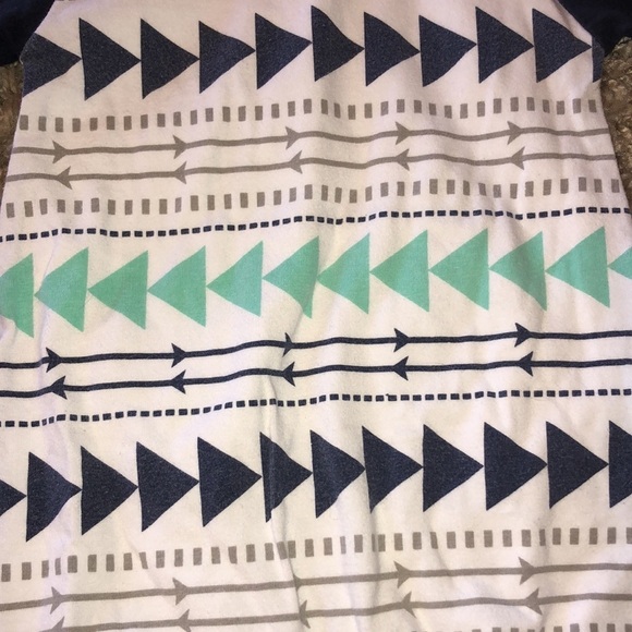 Infant teal blue and gray infant one piece Arrow print size 70 outdoor print​​​ - Picture 6 of 6